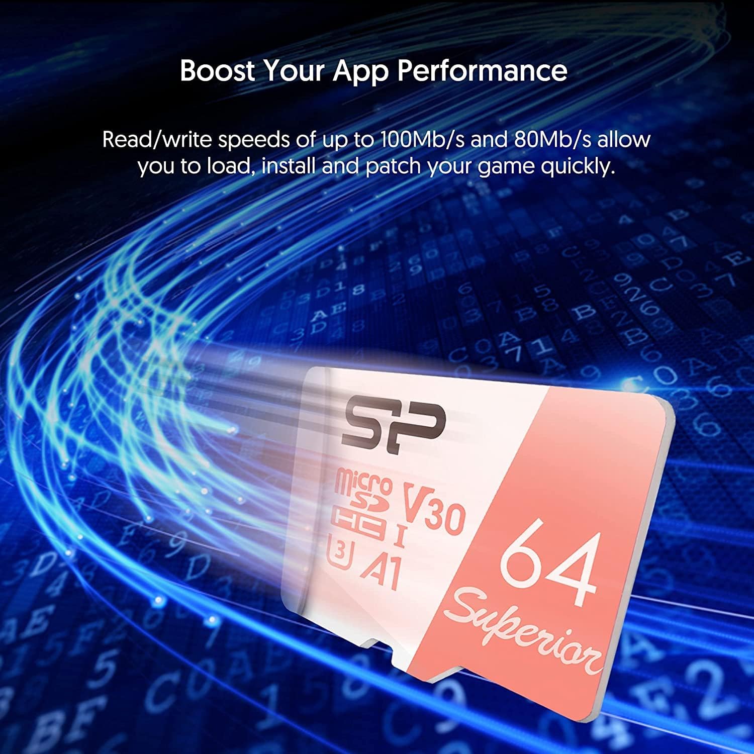Silicon Power 256GB Micro SD Card U3 Nintendo-Switch Compatible, SDXC microsdxc High Speed MicroSD Memory Card with Adapter