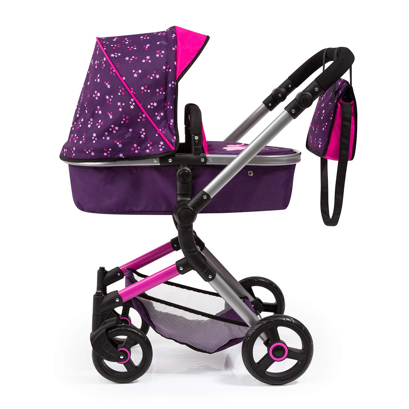 Bayer Design 18419AA Poppenwagen Neo Vario Wandelwagen Verstelbare En Zwenkbaar Duwstang Met Tas 751530418