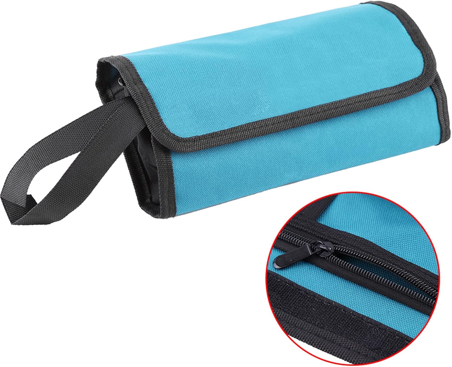 Tool Bag Roll Up,Oxford Tool Storage Bags,Foldable Tool Storage Holder Roll Bag for Mechanic,Electricians Installing or Maintenance