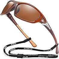 Vista 10 de Gafas de sol polarizadas para hombre, ciclismo, conducir, pesca, 100% protección UV