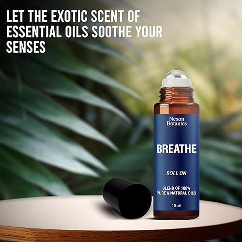 Miniatura 74 de Nexon Botanics Breathe - Mezcla de aceites esenciales, 1.0 onzas líquidas, aceite esencial Breath Easy Alivio sinusal, aceites esenciales Breathe