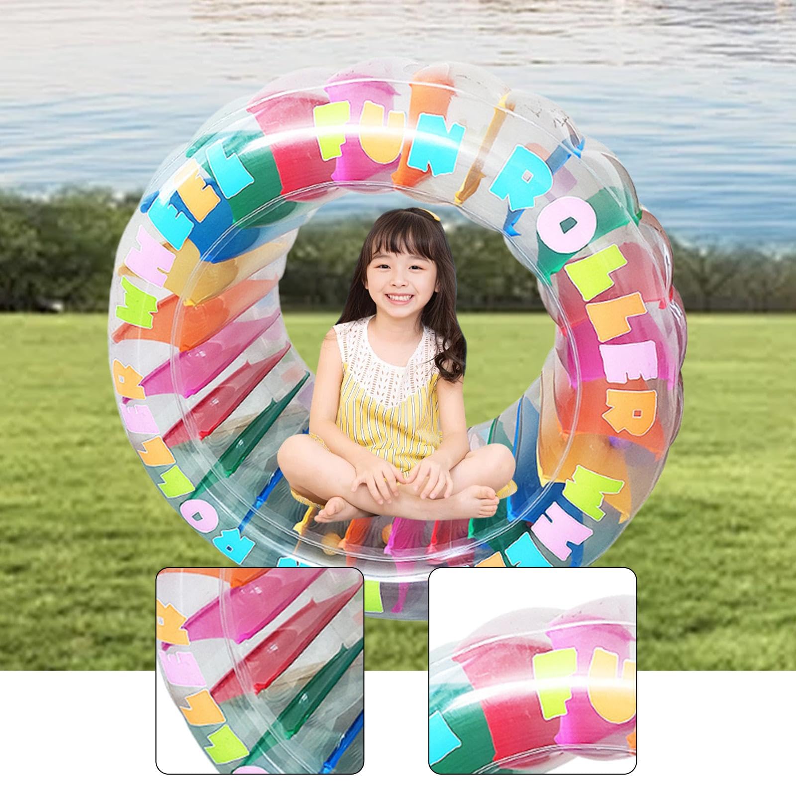 Flotador Inflable con Forma de Rueda de Agua para Piscina, Balsa de PVC para Entretenimiento en El Jardín Durante