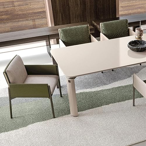 Miniatura 6 de sillas de comedor sillas de cocina modernas, silla de comedor con patas de metal para sala de estar, cocina moderna (marrón)