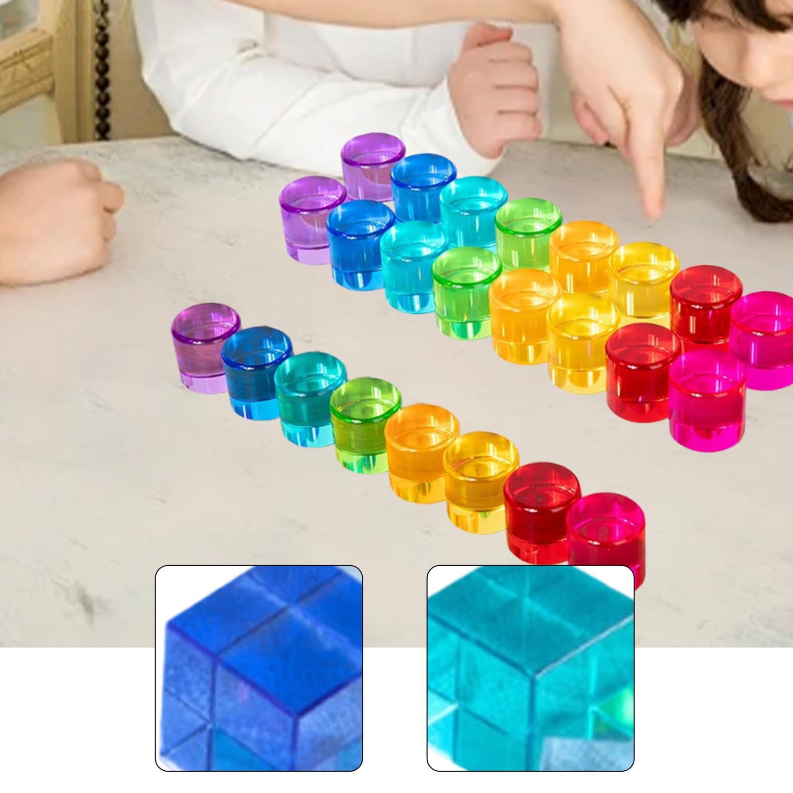 Bloques Apilables Acrílicos Stacker para Niños Y Niñas