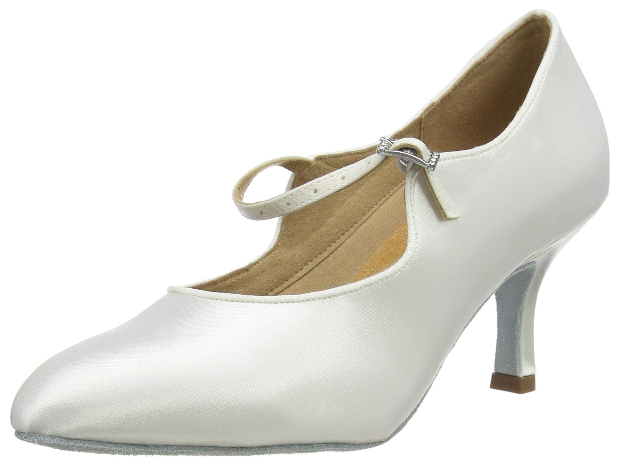 Freed of London Women's Rita Dance Shoe, White, 4 UK