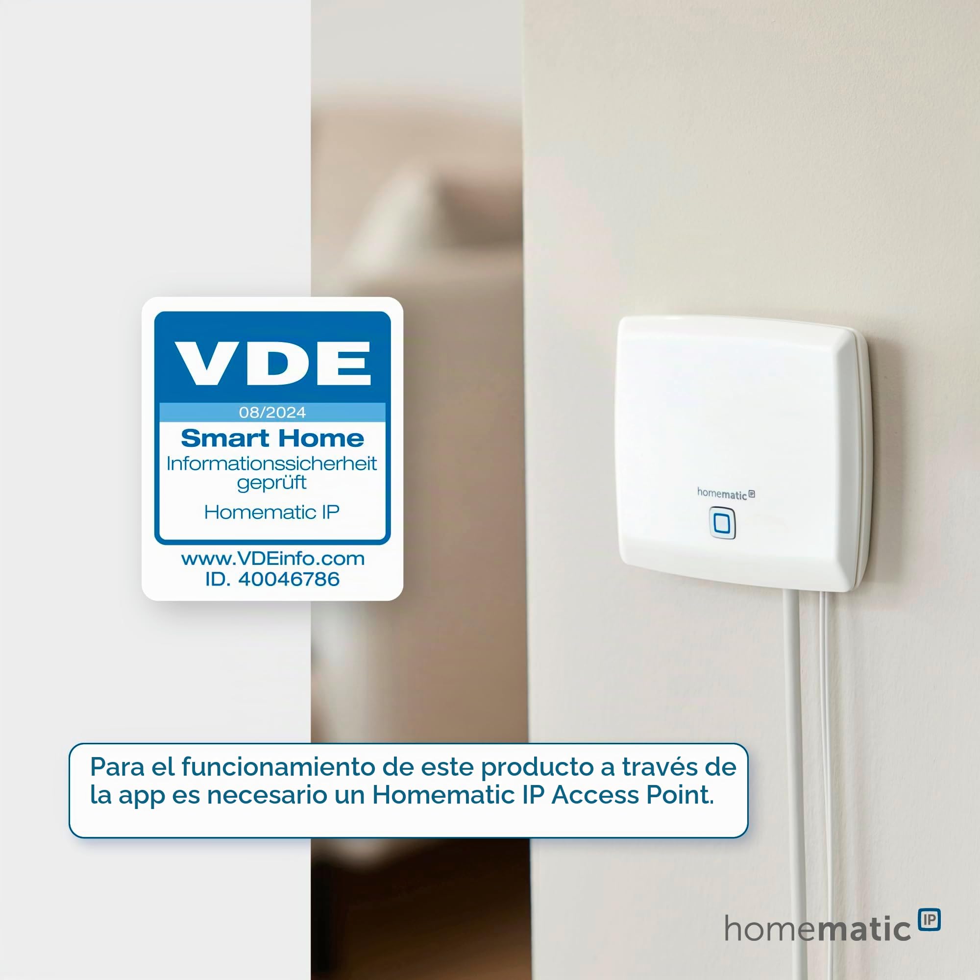 Homematic IP Smart Home 153412A3 -D Termostato Digital básico para radiador, Control Mediante aplicación, Ahorro de energía (Paquete de 5)