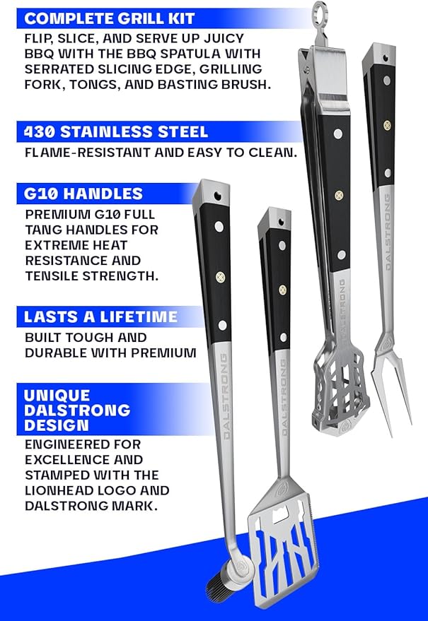 Dalstrong Set Profesional para Parrilla 4 Piezas miniatura 6