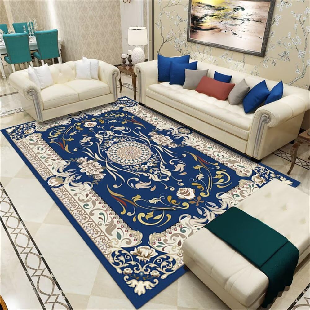 Grand tapis de salon 200x300 cm avec motif imprimé moderne pour couloir
