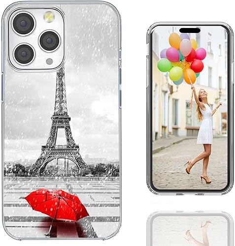 Miniatura 10 de Funda para iPhone 14 Pro para mujeres, hombres y niñas, protección completa, a prueba de golpes, delgada, suave de TPU transparente, diseño para