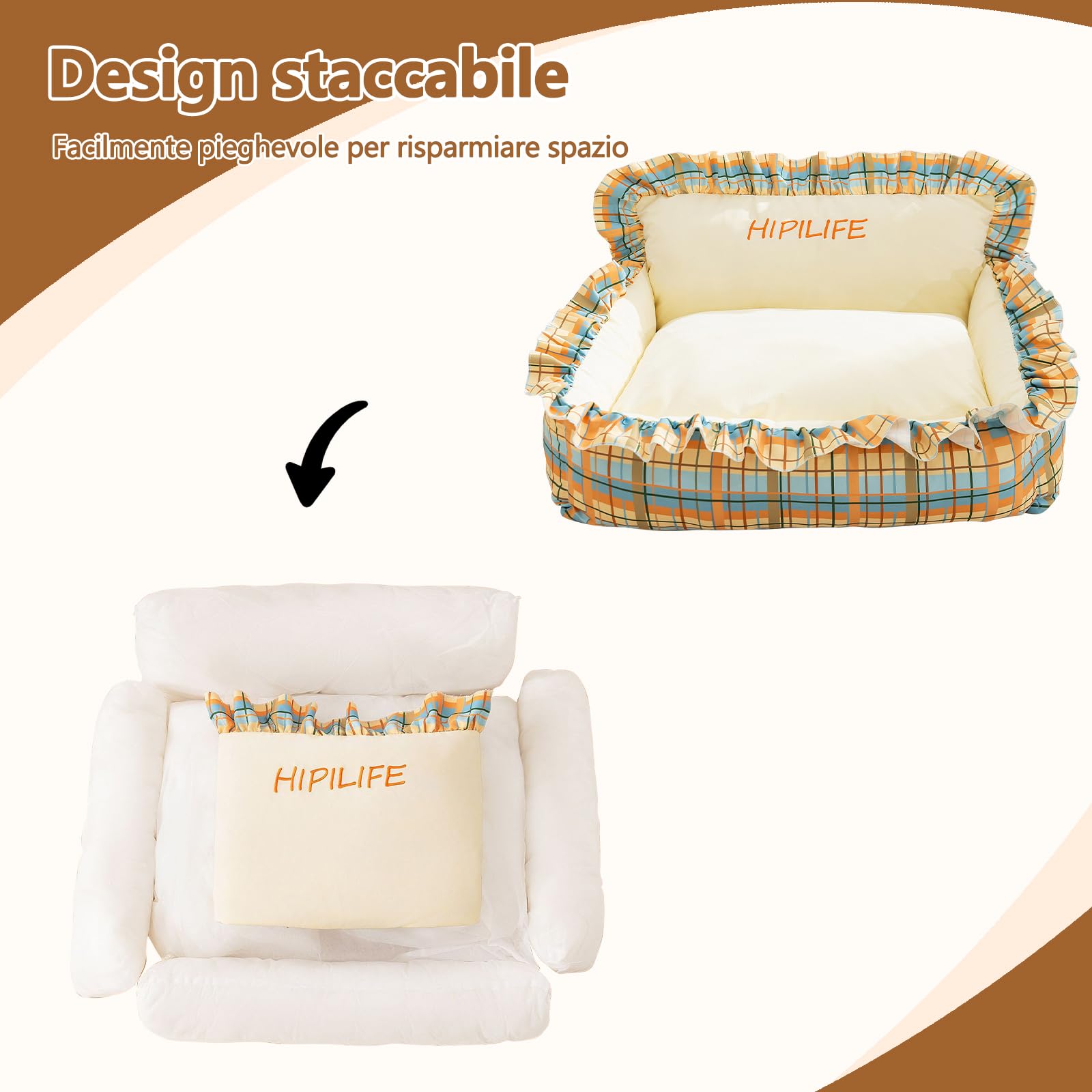 Galatée Cuccia Per Cani, Cuccia Per Animali Domestici Con Fodera Rimovibile e Lavabile, Nido Per Gatti Resistente Da Interno, Divano Per Animali Domestici Con Fondo Antiscivolo(XL, Rosa)
