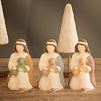 Vista 17 de Girl Sister Angel & Mary Resin Casting Molds - Silicone 3D Animal Molds for Candle Making & Home Decor