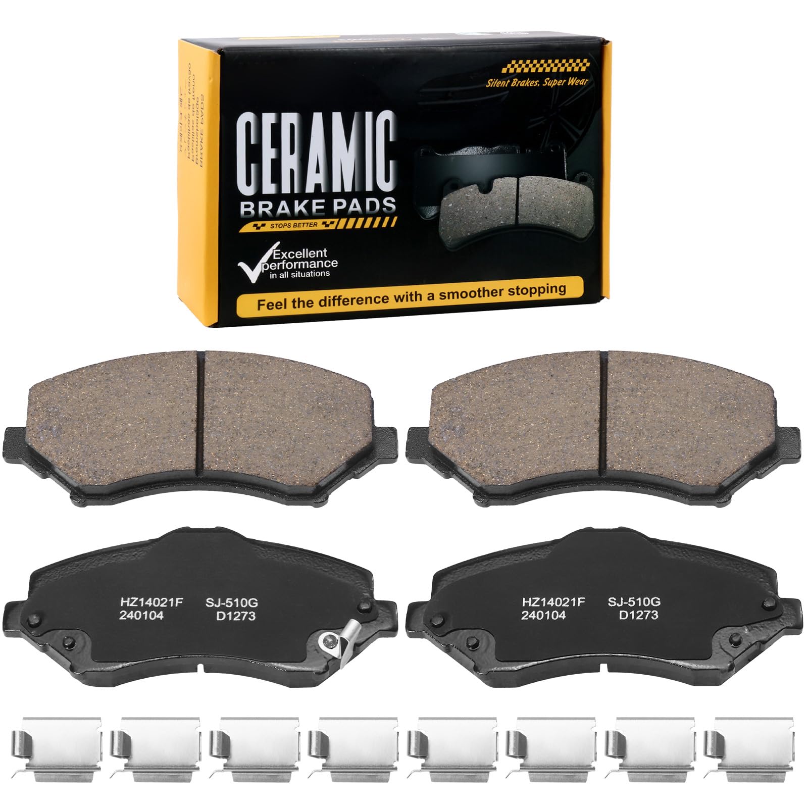Photo 1 of SUPLABEL D1273 Ceramic Front Brake Pads