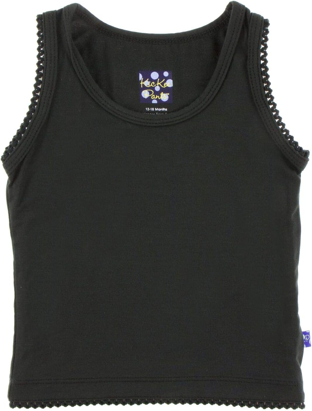 KicKee Pants Solid Scalloped Edge Tank