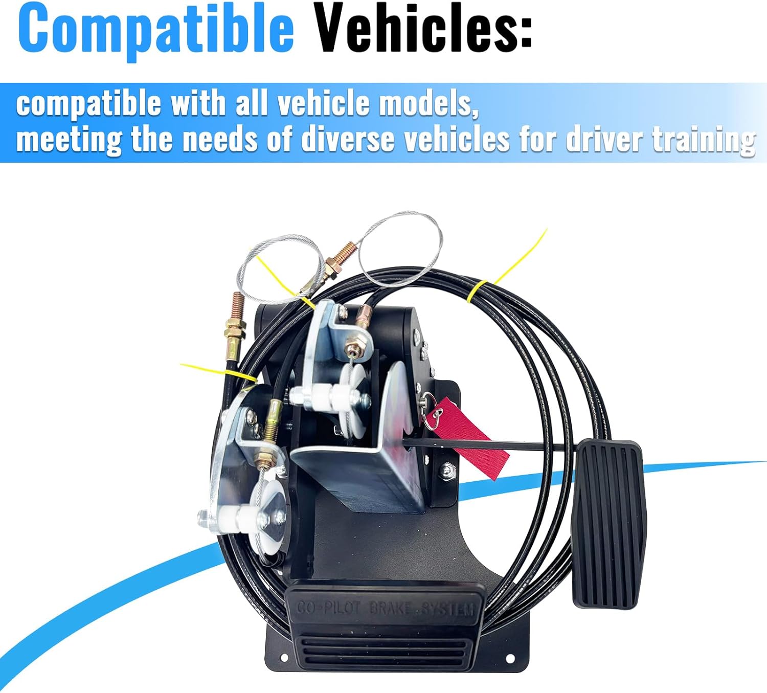 ACAR-B7D Right Hand Drive | Passenger Side Universal Gas and Brake Pedal Dual Control Car Gas Brake Pedal Fit for Driver Training Vehicle, Drivers Assist Device Suit New Driver ACARB7D
