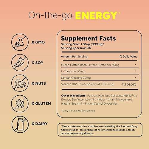 Miniatura 3 de STRIPPIES Tiras solubles  Paquete múltiple de energía y sueño  Bienestar en una tira  Soporte fácil y sobre la marcha  60 tiras