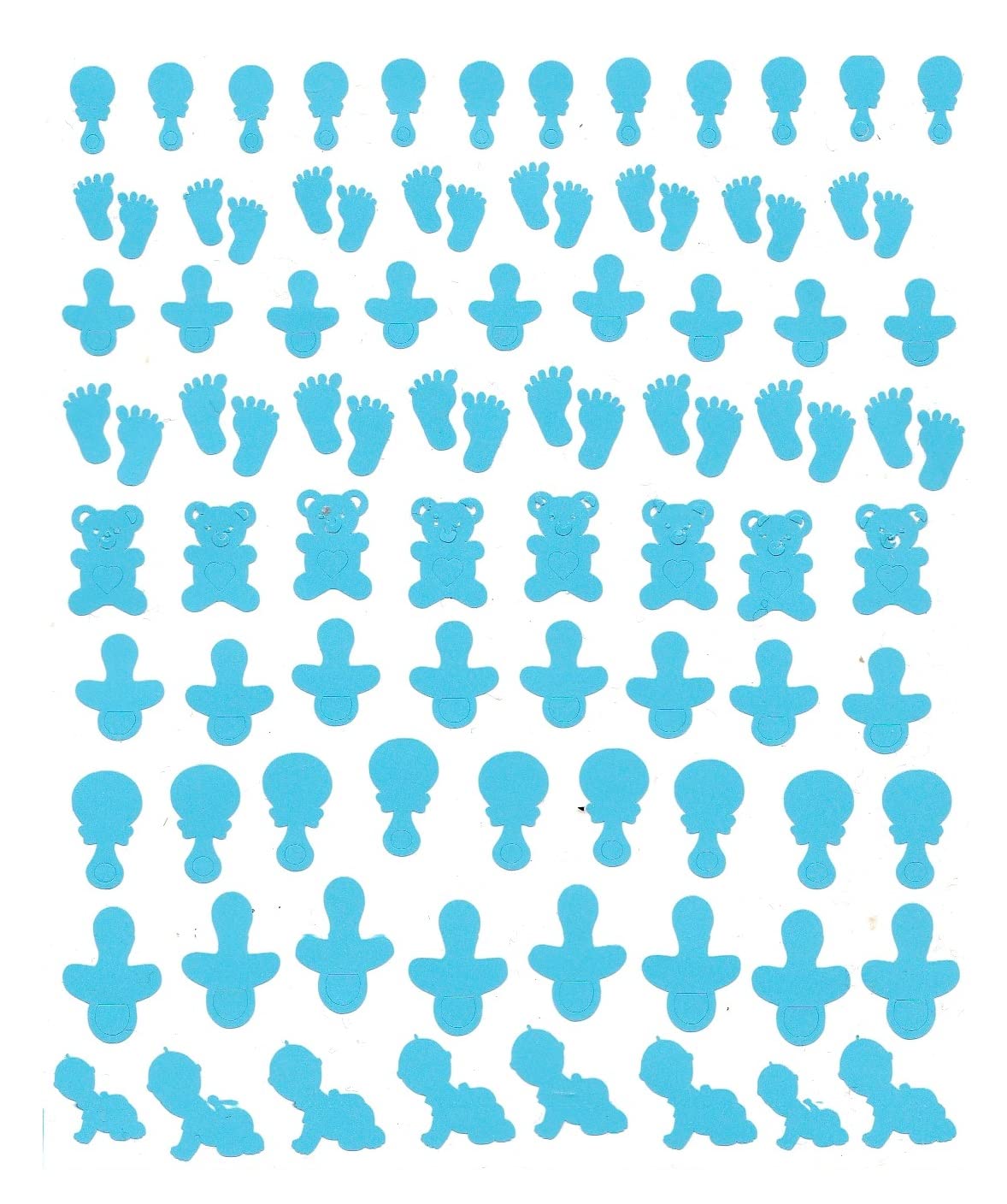 Kaz Creations Men's Baby Boy Nail Stickers Baby Collection (Baby Boy Nail Stickers)