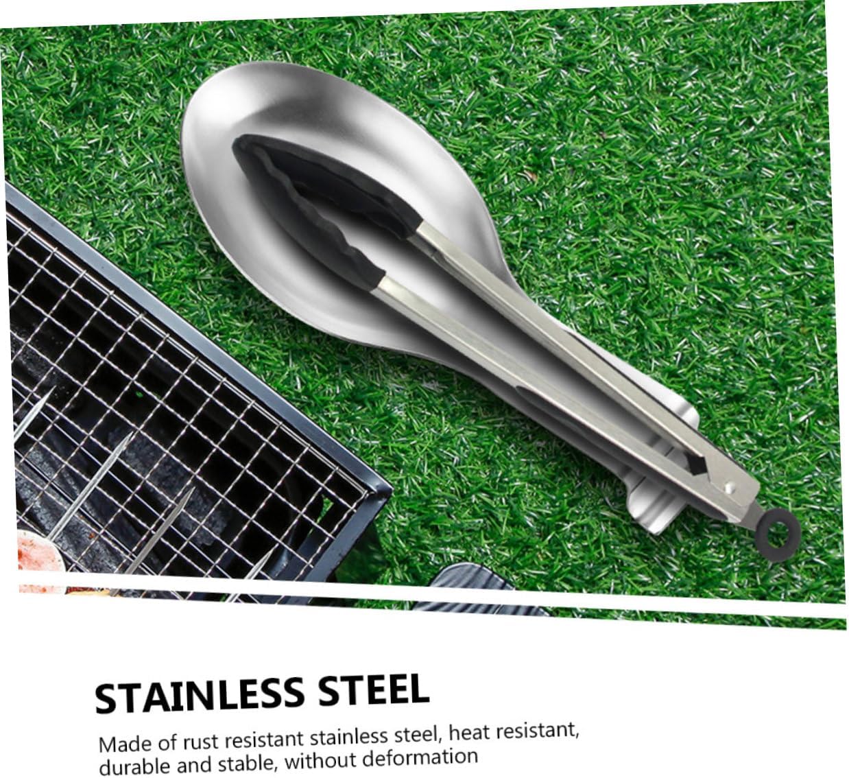 Unomor 6pcs Spoon Rest Holder for Stove Top Stainless Steel Spoon Tray Compact Design Kitchen Utensil Organiser