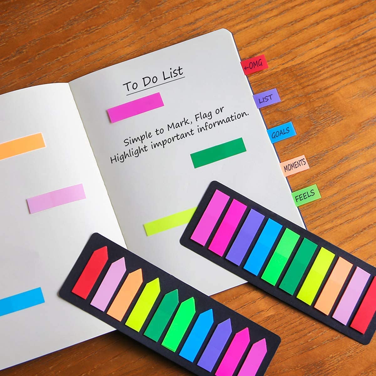 Marqueurs De Page Autocollants - 720 Onglets Colorés Pour Livres, Classeurs, Organisation