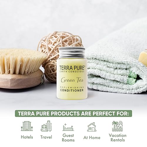 Miniatura 2 de Terra Pure Acondicionador, Amenidades del hotel tamaño viaje, 1 oz (caja de 20)