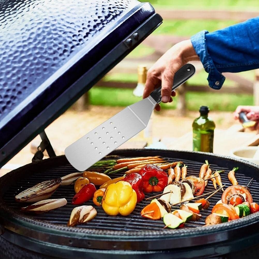 Kit di Accessori per griglia Resistente da 5 Pezzi, Set di Utensili per Barbecue in Acciaio Inossidabile per Chef, Perfetto per Barbecue e Campeggio