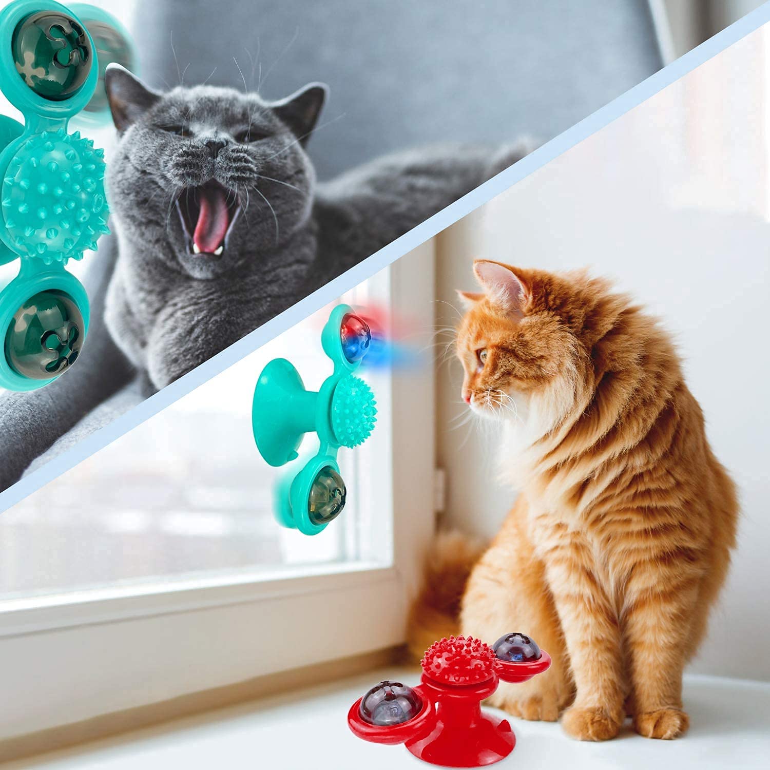 Krupasadhya Windmill Cat Toy,Interactive Cat Toy with Cup and 2 Catnip,Cat Toys for Indoor Cats (B09F3WLRMK) Amazon Price History, Amazon Price Tracker
