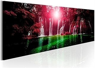Kits de pintura de diamante 5D DIY adultos/niños Paisaje de bosque rojo completo diamantes imitación cristal de punto de cruz bordado Arts Crafts for home wall decor Round Drill(80x220cm,32 * 88inch)