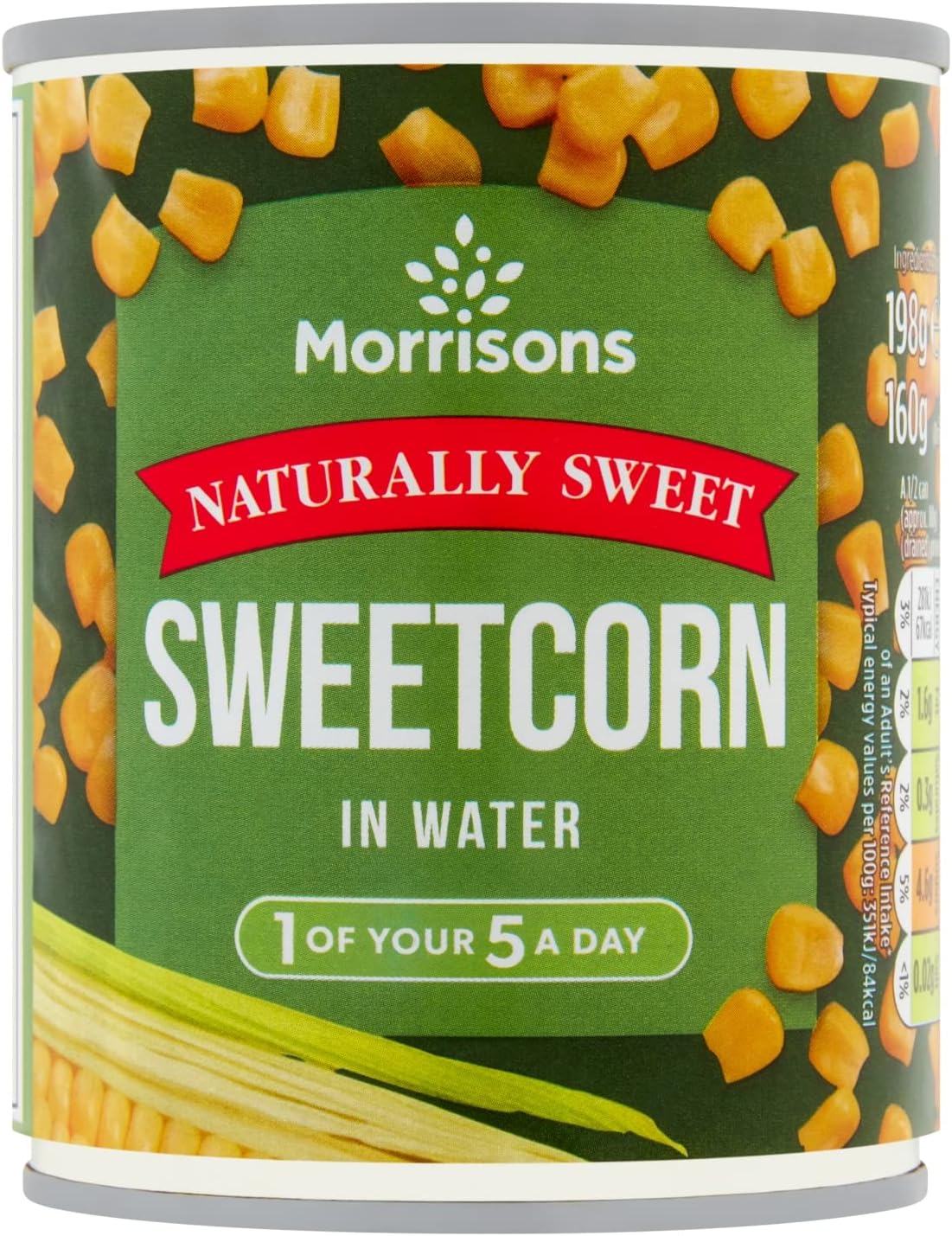 Morrisons Sweetcorn in Water, 160g