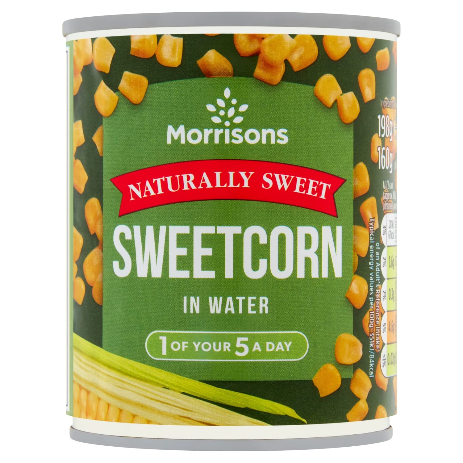 Morrisons Sweetcorn in Water, 160g