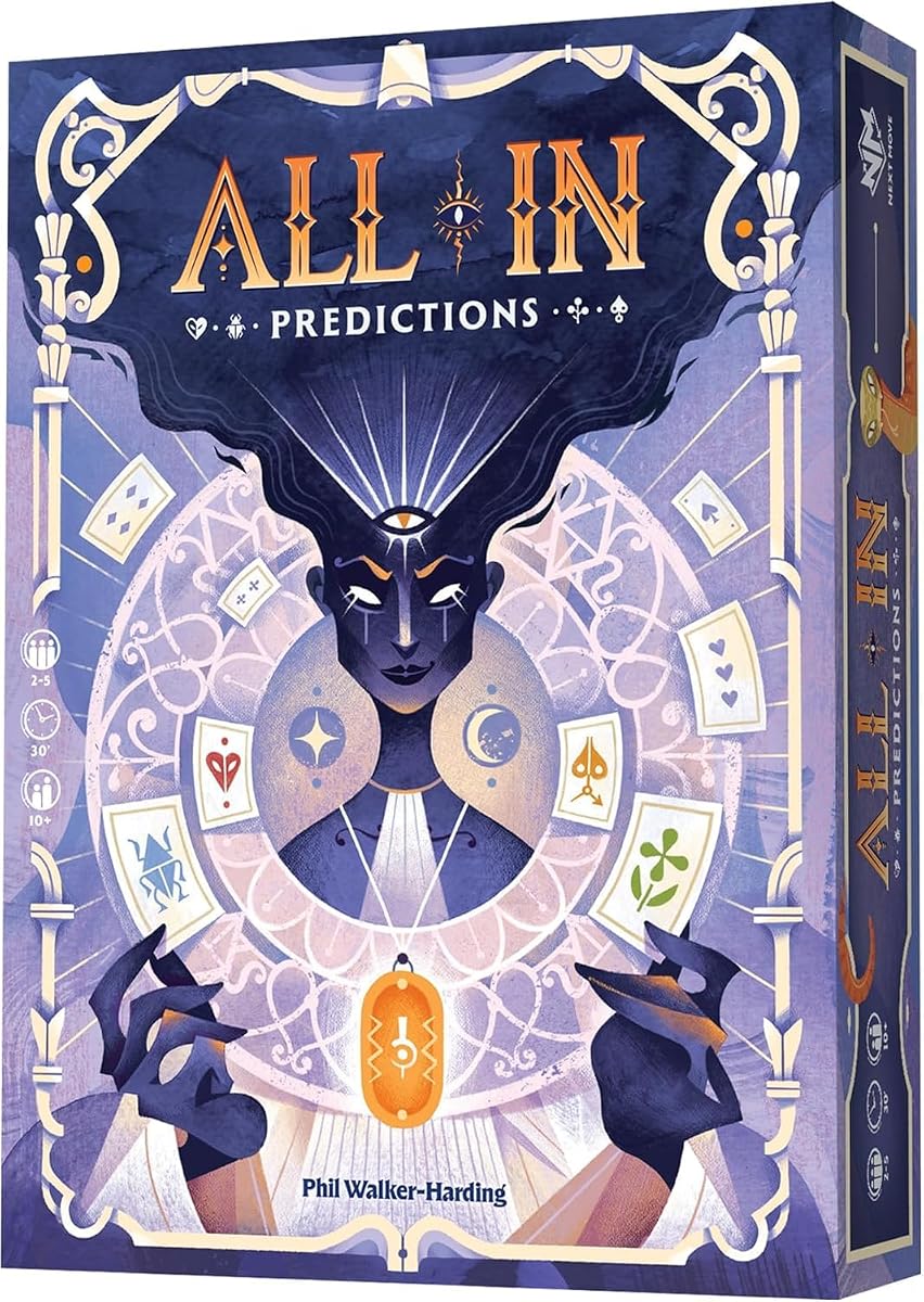 All in: Predictions Card Game | Bluffing Strategy Game of Fate & Probability, Fast-Paced Family Fun for Kids & Adults, Ages 10+, 2-5 Players, 30 Mins