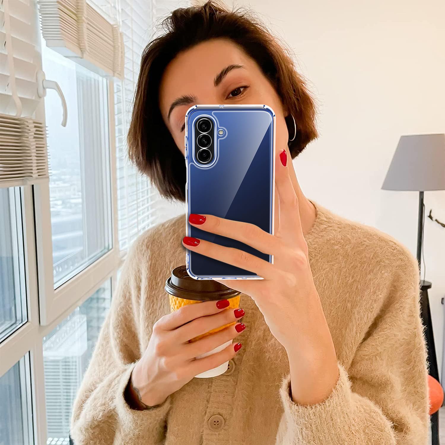 iVoler Przezroczyste, zapobiegające żółknięciu etui do Samsung Galaxy A17 4G / 5G z 2 sztukami szkła hartowanego, [Odporny na wstrząsy klasy wojskowej] HD przezroczysta cienka obudowa odporna na