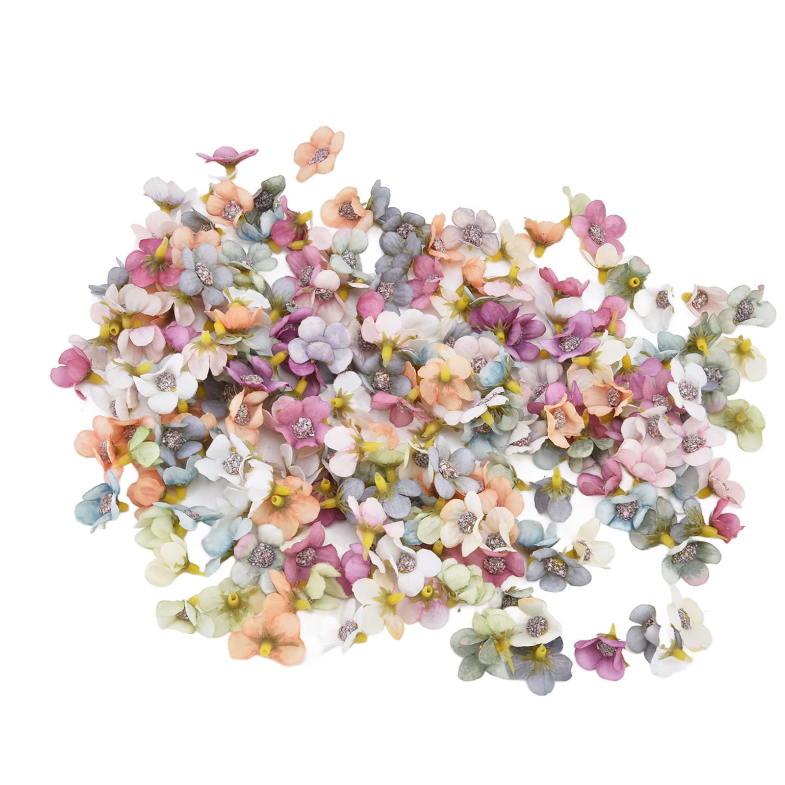 100 pezzi 2 cm teste di fiori margherite finte mini fiori artificiali di seta per ghirlanda scrapbooking casa matrimonio decorazioni per san valentino- margherita champagne, 100 pezzi