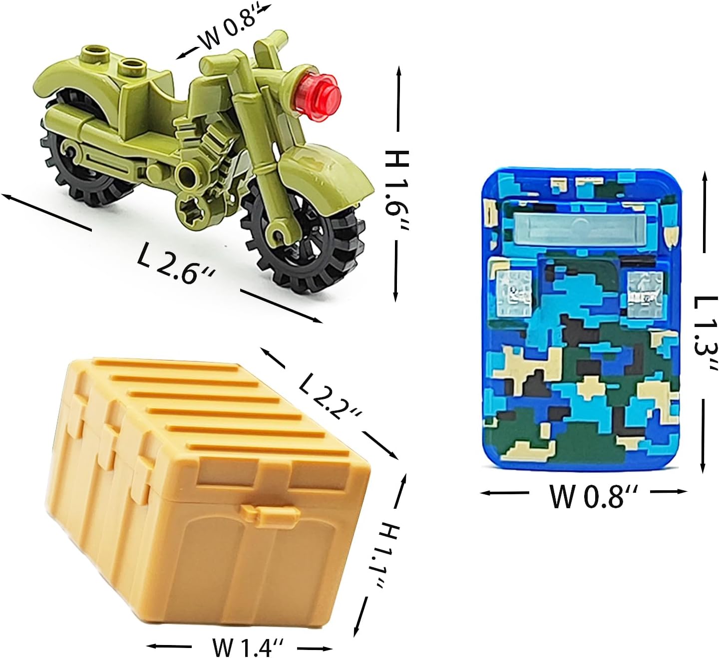 Military Weapons Pack Accessories Kit - Swat Minifigures, Army Gear Sets, Military Weapon Sets, Camouflage Soldiers, Building Blocks Toys Combat Compatible with Major Brand