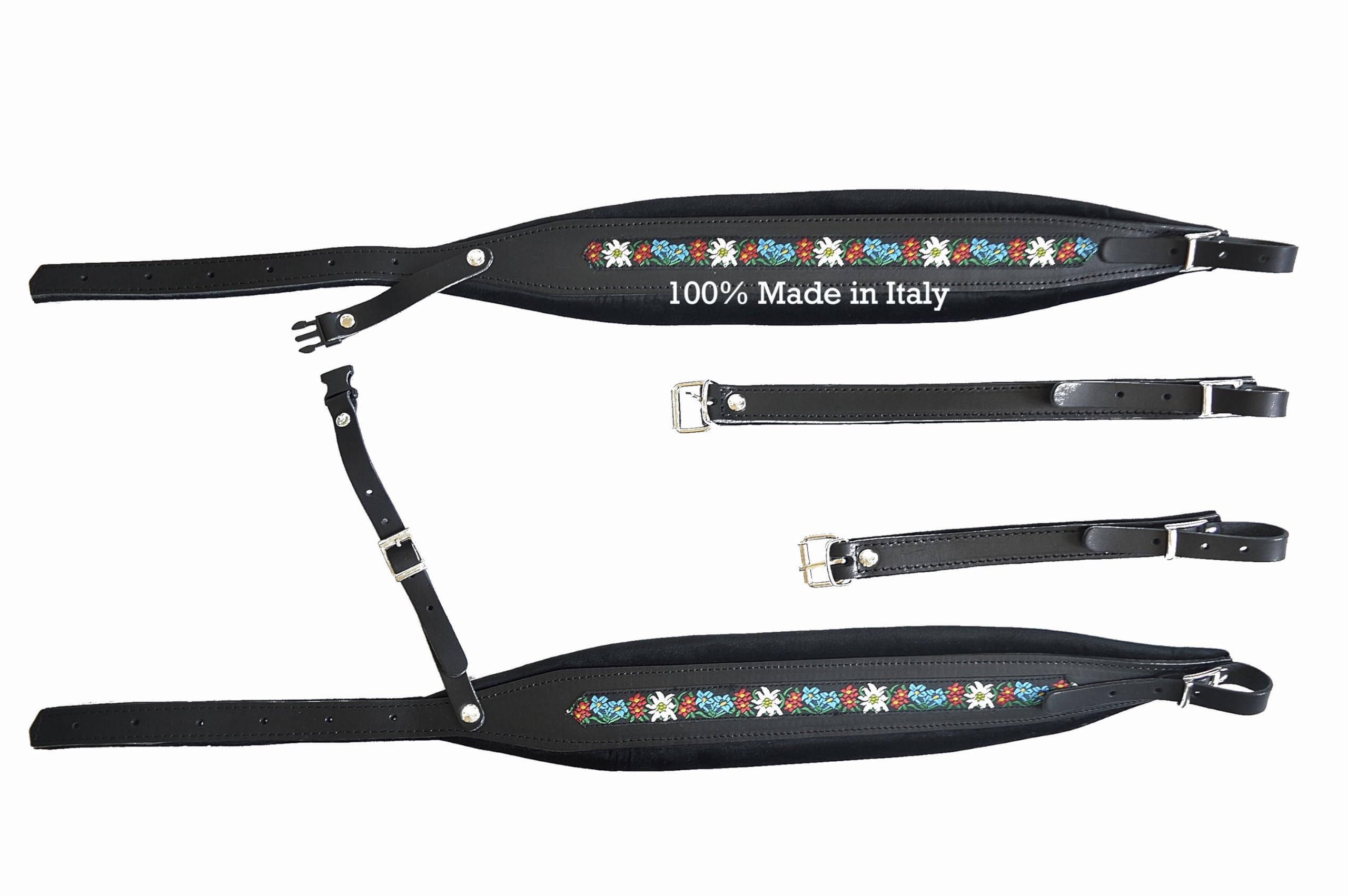 Tracolle cinghie cinte bretelle spallacci per fisarmonica 8 cm PROFESSIONAL 100% produzione Italiana