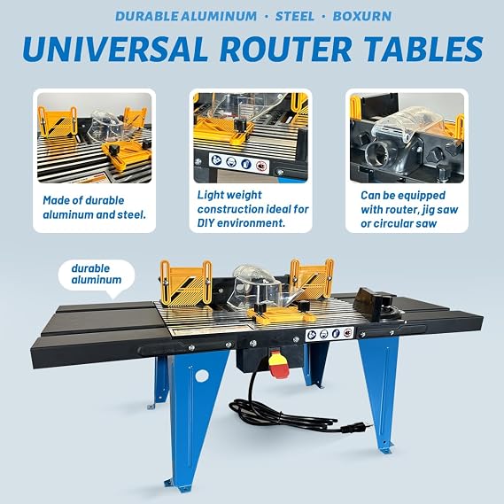 Benchtop Woodworking Router Table (Router Not Included)
