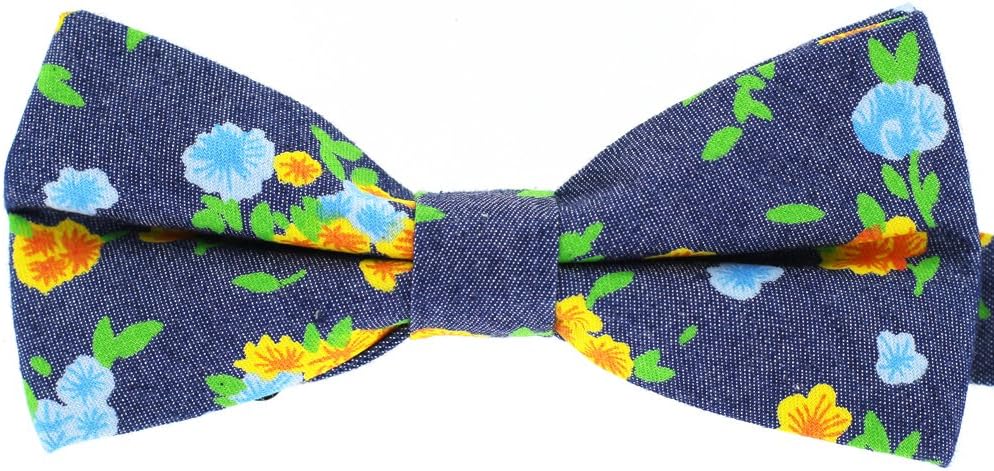 Tok Tok Designs® Handmade BK158 Boys Bow Ties (100% Cotton Denim)