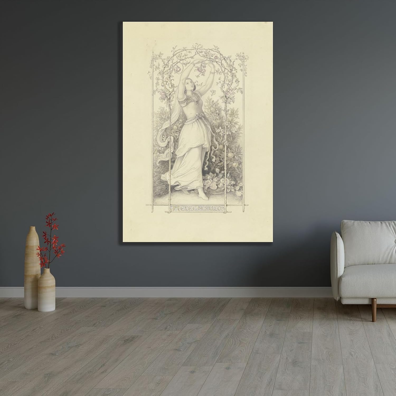 ArtDirect Melechsala (ca. 1845) Unframed Art Print Giclee Poster by Adrian Ludwig Richter - Ready for Framing with Customization Sizes 7x10, 10x14, 14x20, 24x35, 33x48 and 41x60 inches