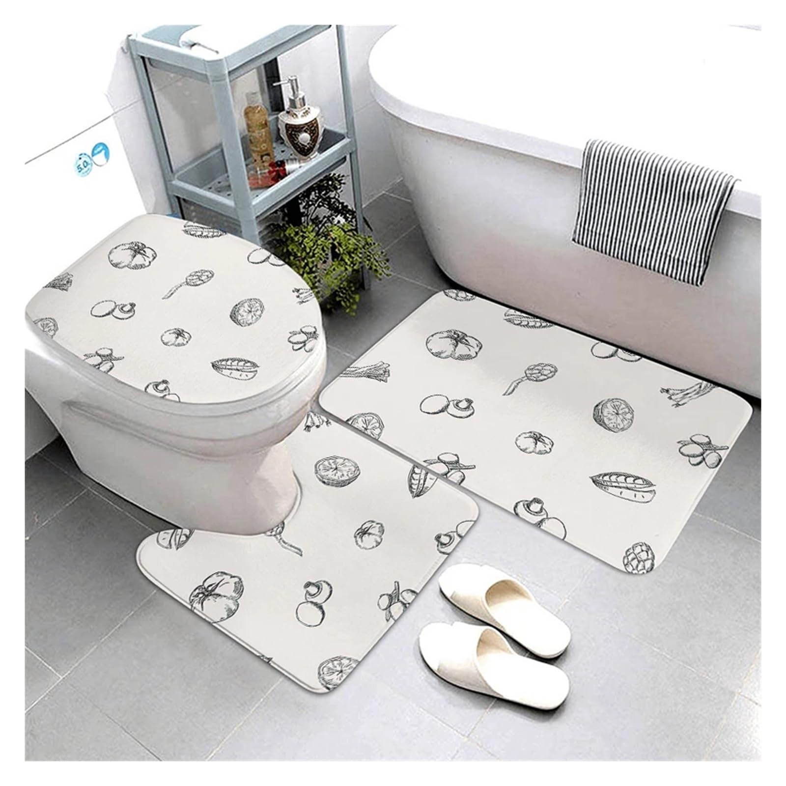 Shower Mat Bedroom Room Mat Bathtub toilet rug Anti-slip Bath Bathroom Small Rug(2208sjt-001718)