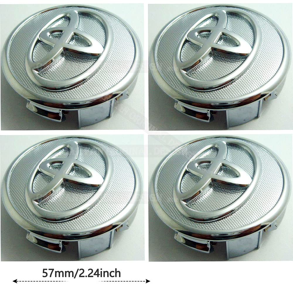 Buy 4 Pack 57mm/2.24 inch Silver fit Corolla vios reiz Wheel Center Hub
