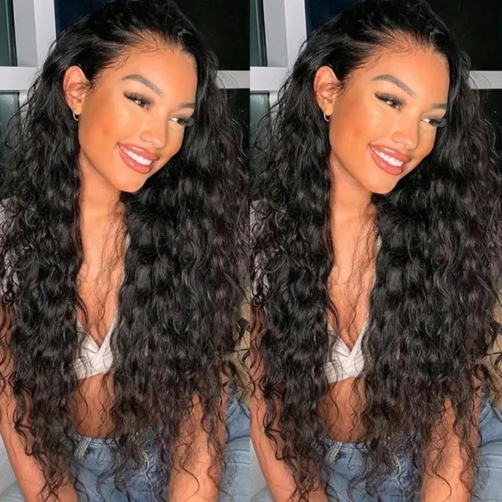 Taśma w rozszerzeniach Taśma z głęboką falą w doczepianiu włosów dla czarnych kobiet Brazylijska taśma kręconymi włosami doczepach Mocna dwustronna Remy Niewidzialne włosy(24 inches)