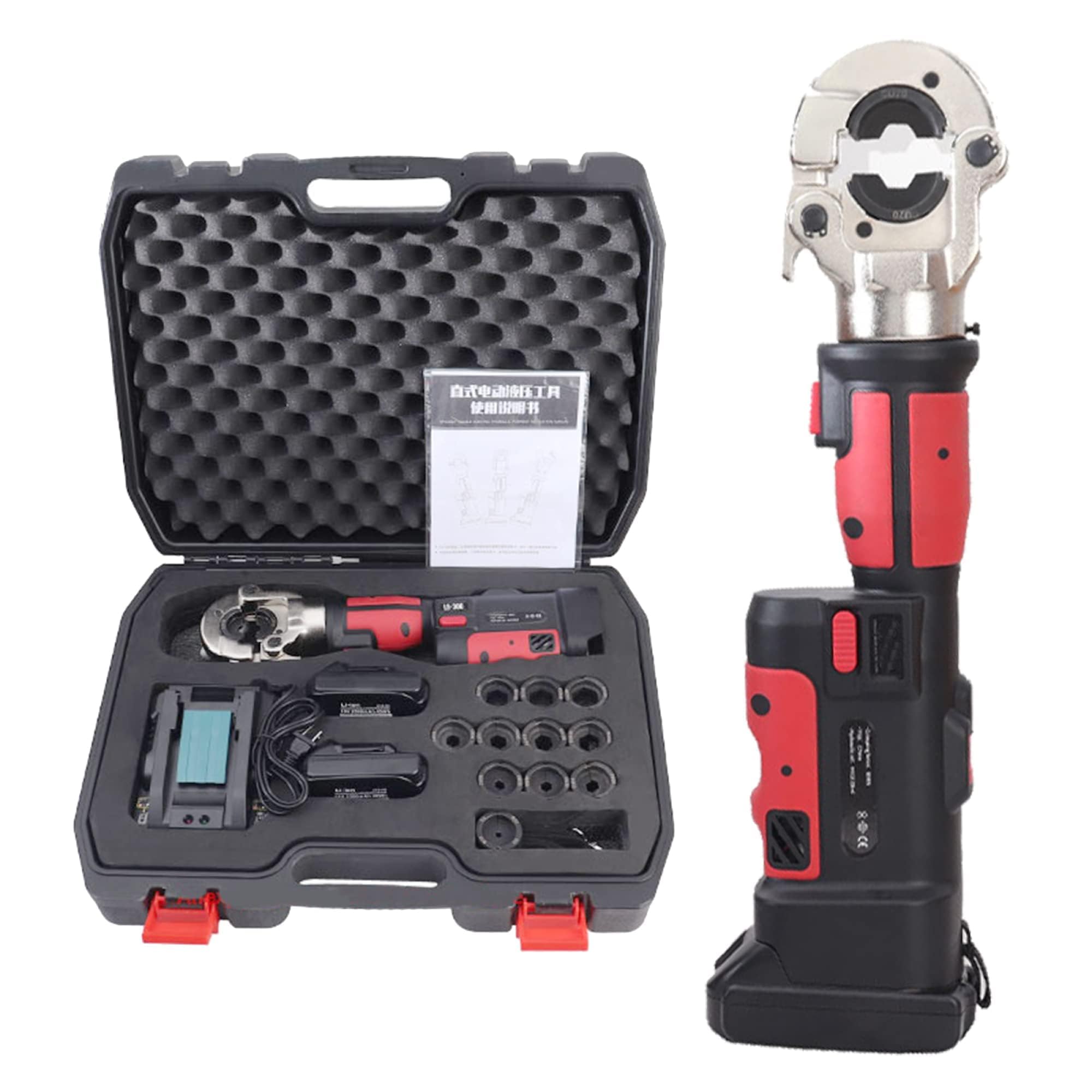 Herramienta de crimpado hidráulica eléctrica profesional de 16-300 mm², juegos de troqueles incluidos