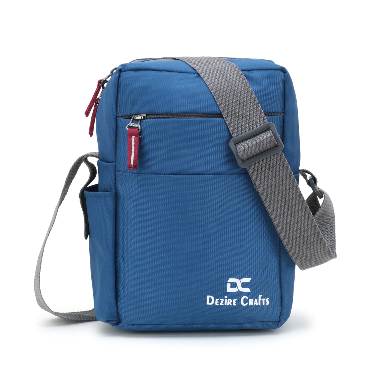 Sling Stylish Cross Body Travel Office Business Messenger Shoulder Bag with Multi-Pocket Zip Closure and Adjustable Straps for Men & Women (DC SLING BAGS 607)-image-31