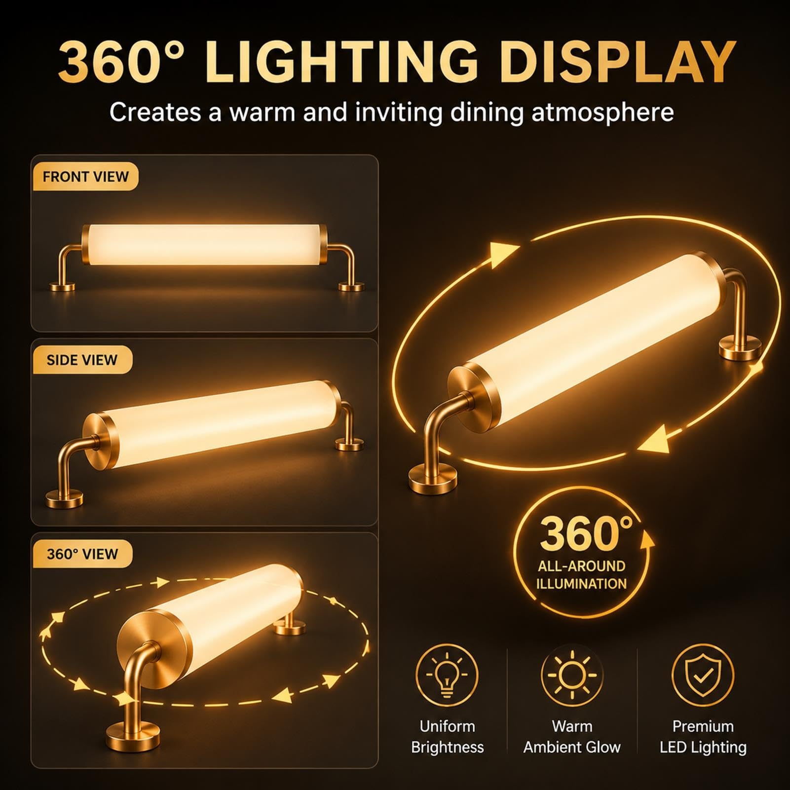 Luz LED Personalizada Separador Restaurante, Pantalla Divisoria Comercial