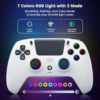 DoJoZone Wireless PS4 Kontroller Hall Triggerrel, RGB Világítás, Drift Mentes Joystick 3