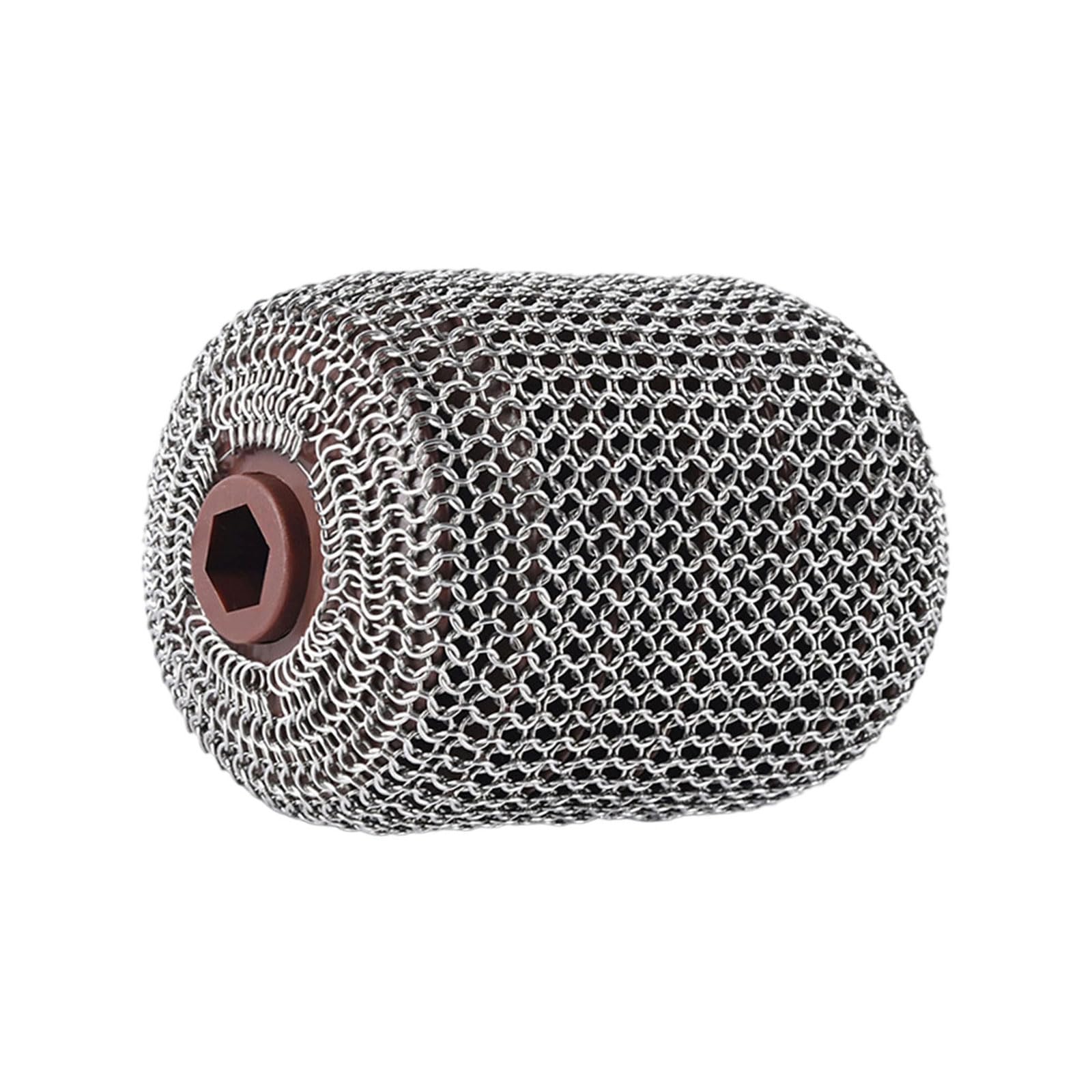 MALSSE Permanent Drum Brush Appendage for Barbecue Cleansing Constructed of 304 Stainless Steel Barbecue Brush Appendage