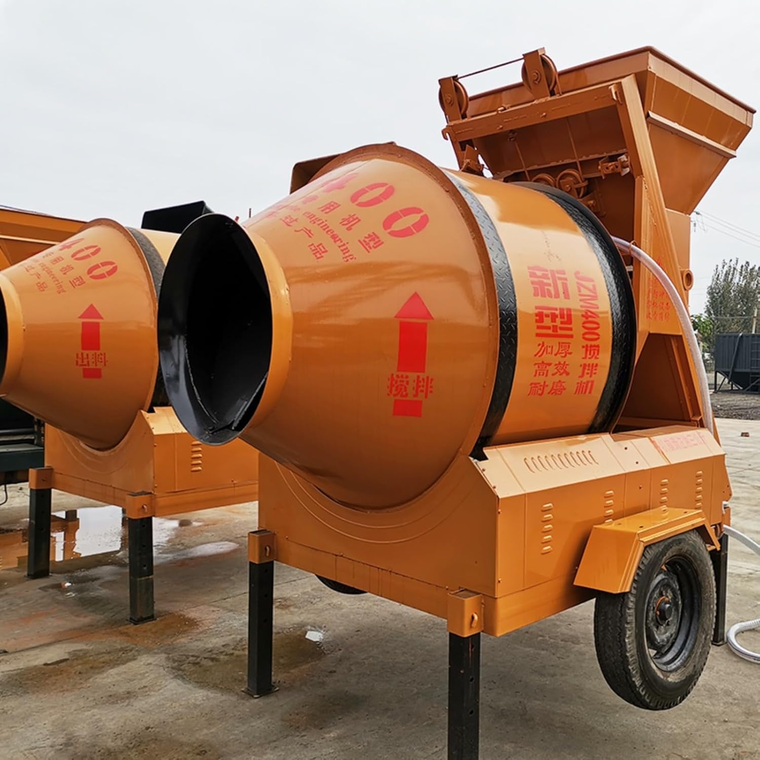 Compact Electric Concrete Mixer Machine for Construction and Laboratory Use – Quick Mixing, Low Residue, and Easy Cleaning Design