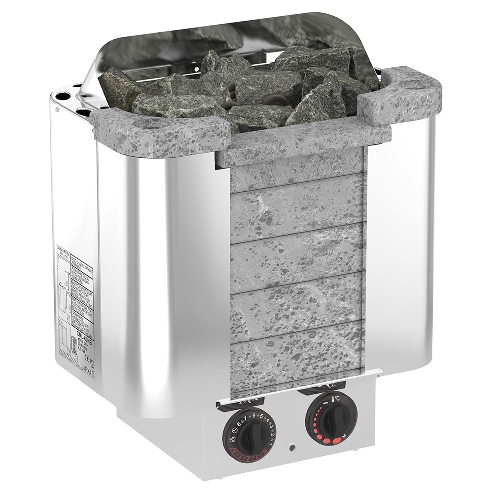 Poêle De Sauna 6KW/8KW/9KW Type De Contrôle Interne Outil De Chauffage De Poêle De Sauna en Acier Inoxydable pour Sauna pour Les Hôtels Les Spas Et La Famille Utilisent,9kw