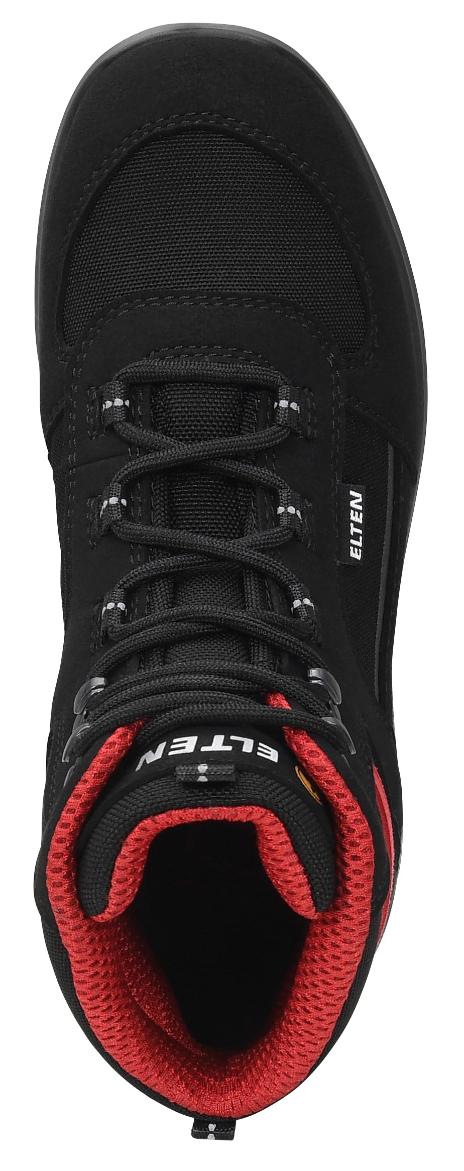 ELTEN Sicherheitsschuhe Hannah XXTL Black-red Mid ESD S3S, Damen, Textil, Stahlkappe, leicht, sportlich