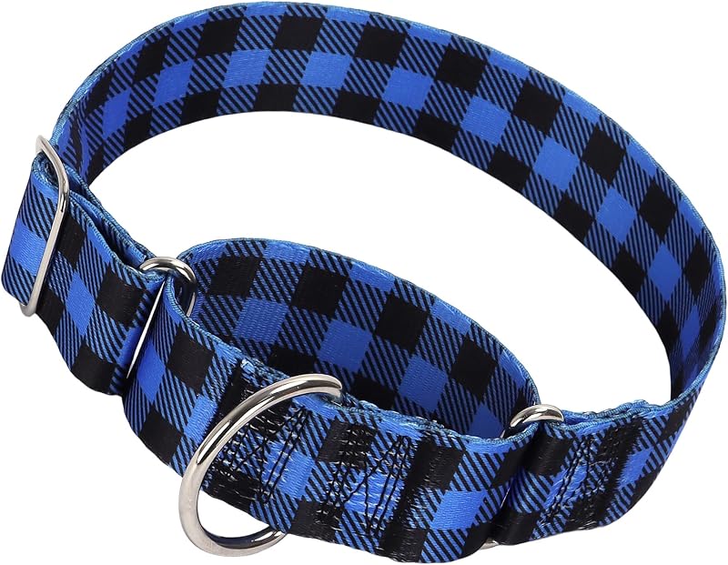 Coleira Martingale para Cães de Nylon Macio com 3,81 cm de Largura ONEFOJOJO