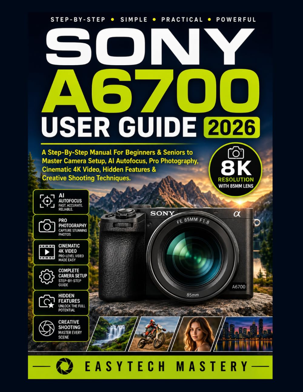 Sony A6700 User Guide 2026: A Step-By-Step Manual For Beginners & Seniors to Master Camera Setup, AI Autofocus, Pro Photography, Cinematic 4K Video, Hidden Features & Creative Shooting Techniques