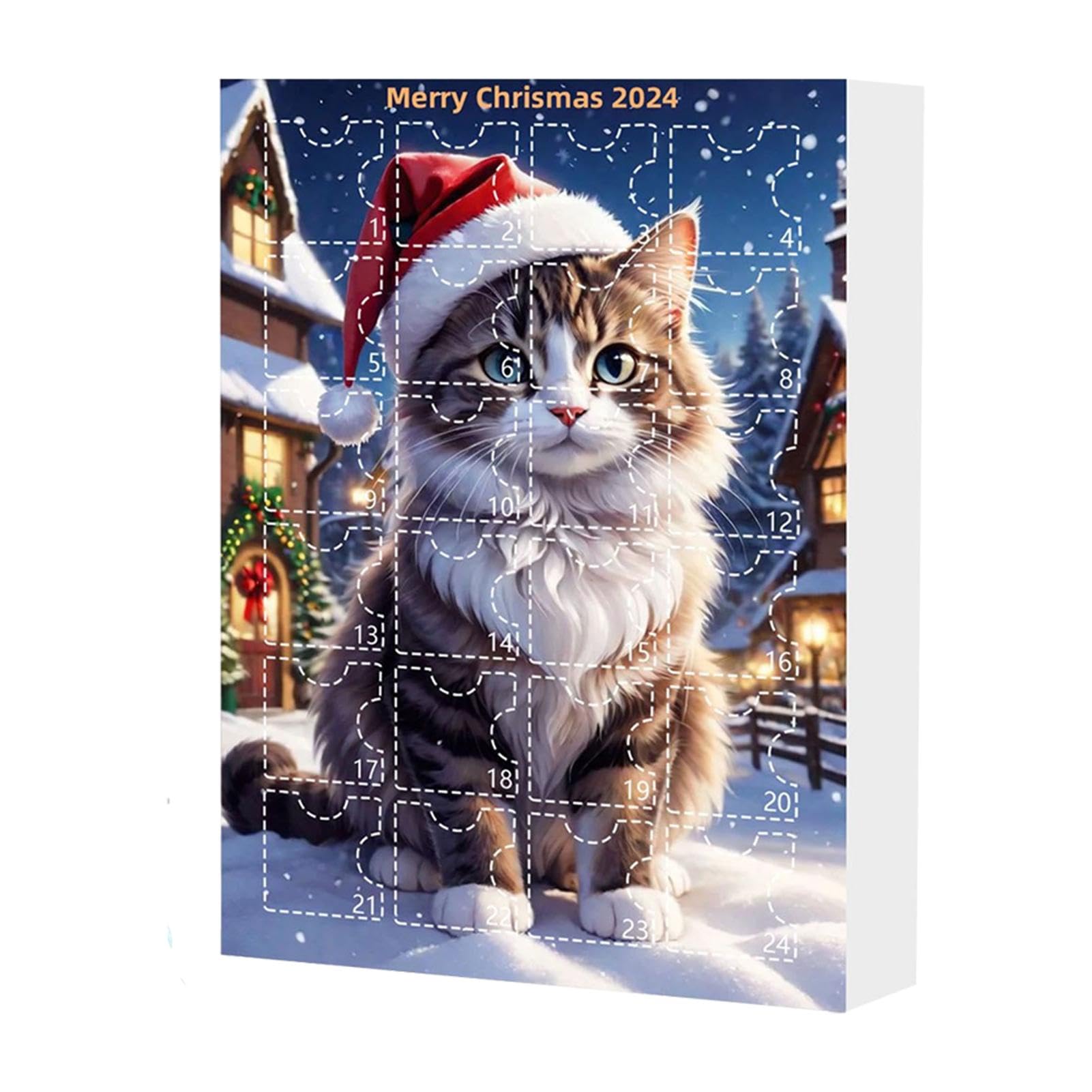 Adventskalender 2024 – Weihnachtsbaum-Ornament mit 24 Acryl-Anhängern